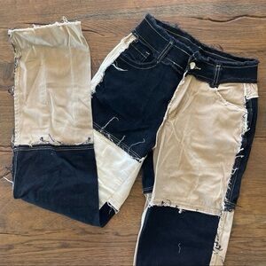 Patchwork jeans